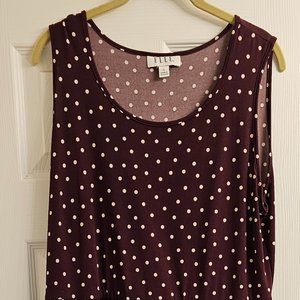 Elle XL pokadot sleeveless dress